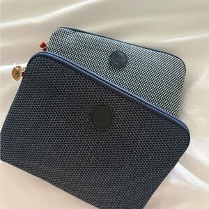 Blue Air France Business Class Zipper Pouch Travel Bag